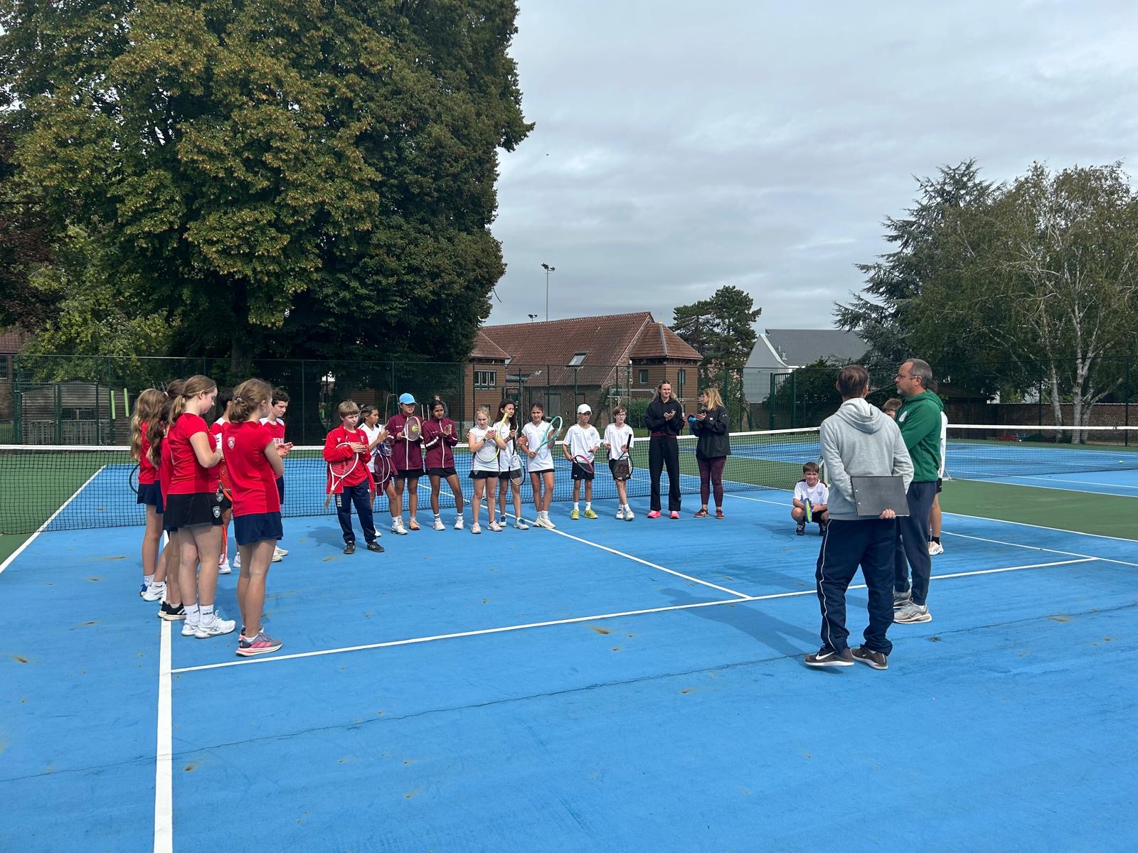 U14 Tennis With a few wins at St. John's over the weekend