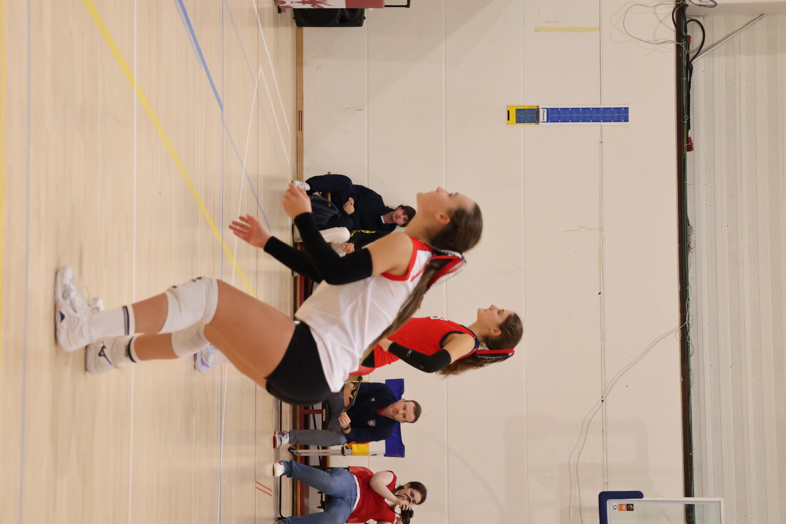 Raiders volleyball player ready to receive
