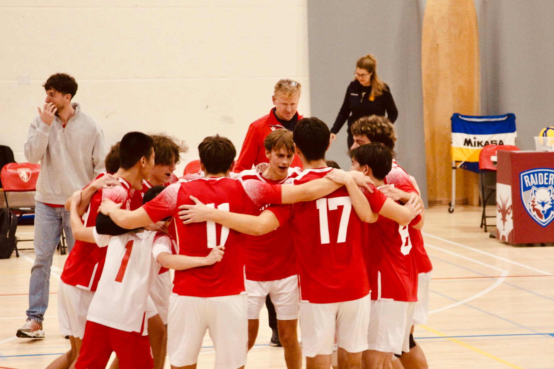 Team huddle
