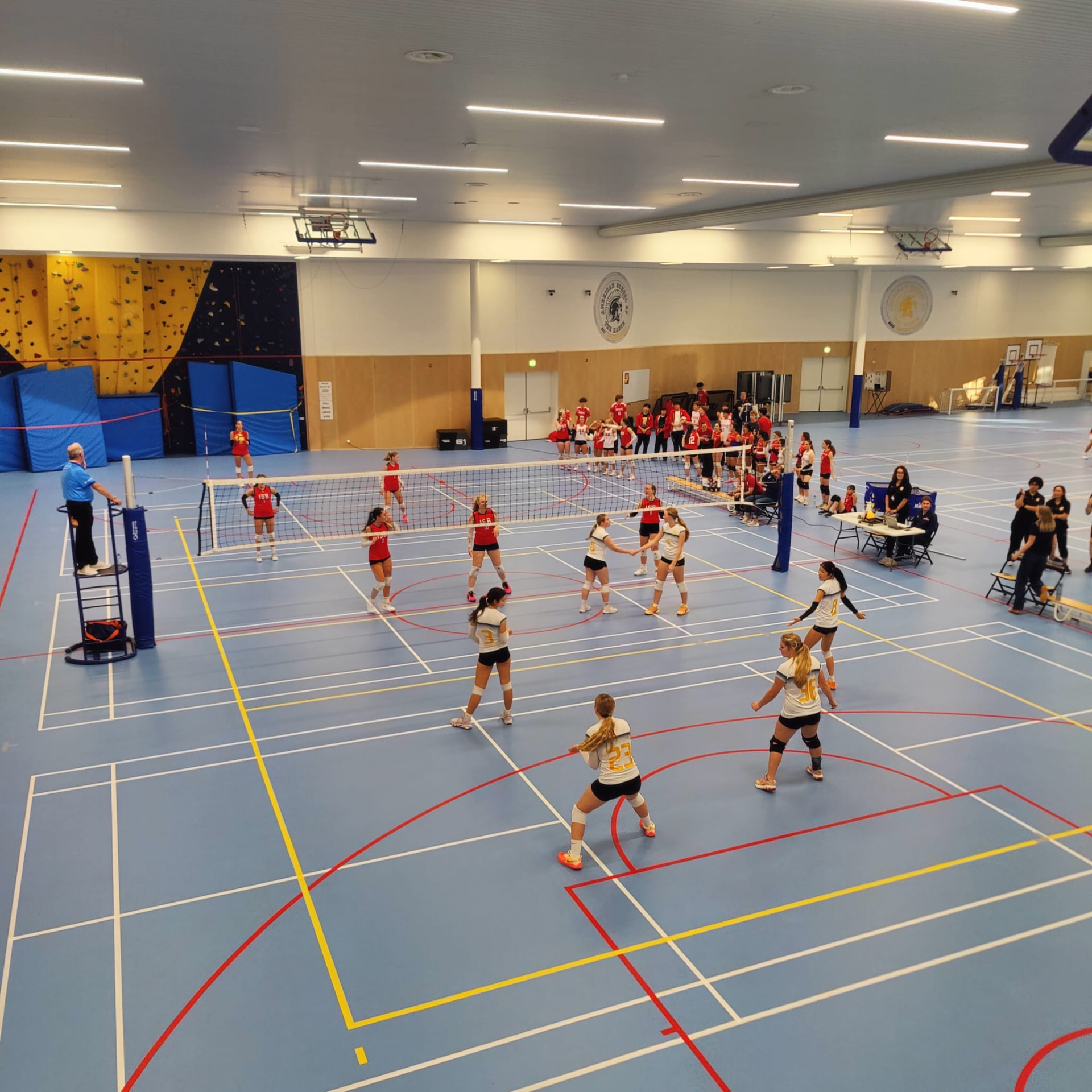 Varsity Girls Volleyball match against ASH