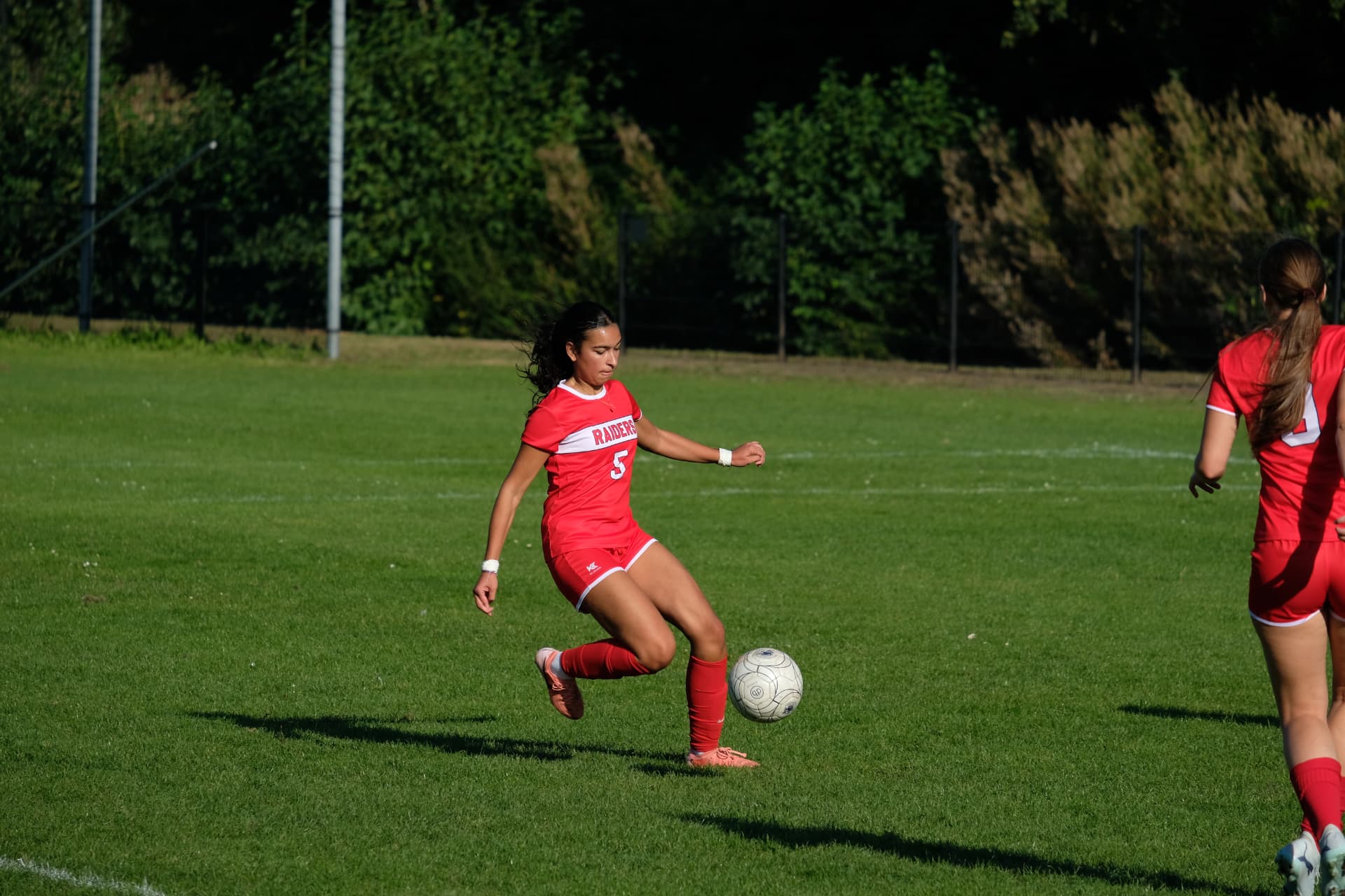 Varsity Girls Soccer action against ASH