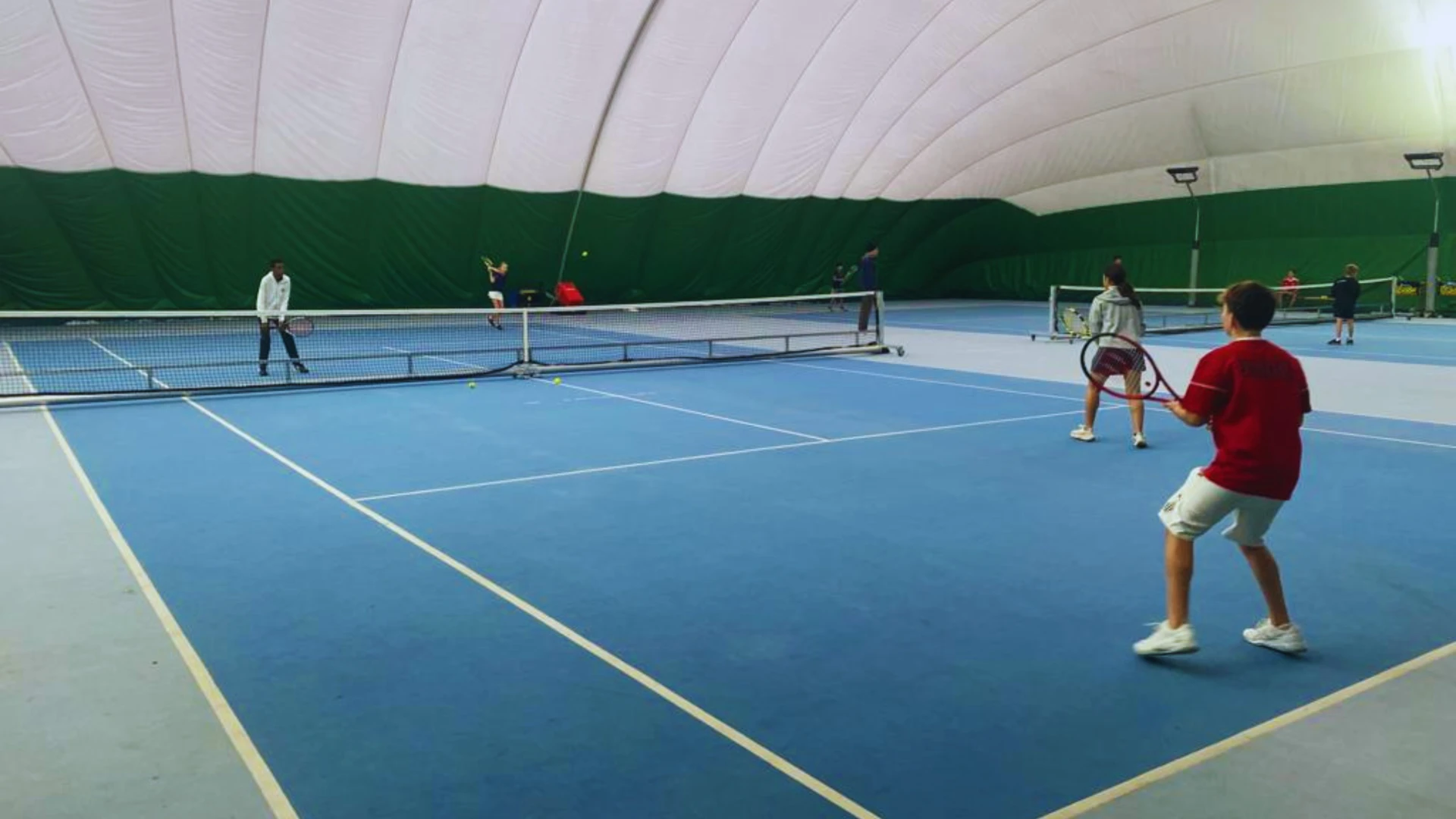 Tennis Bubble at the International School of Brussels