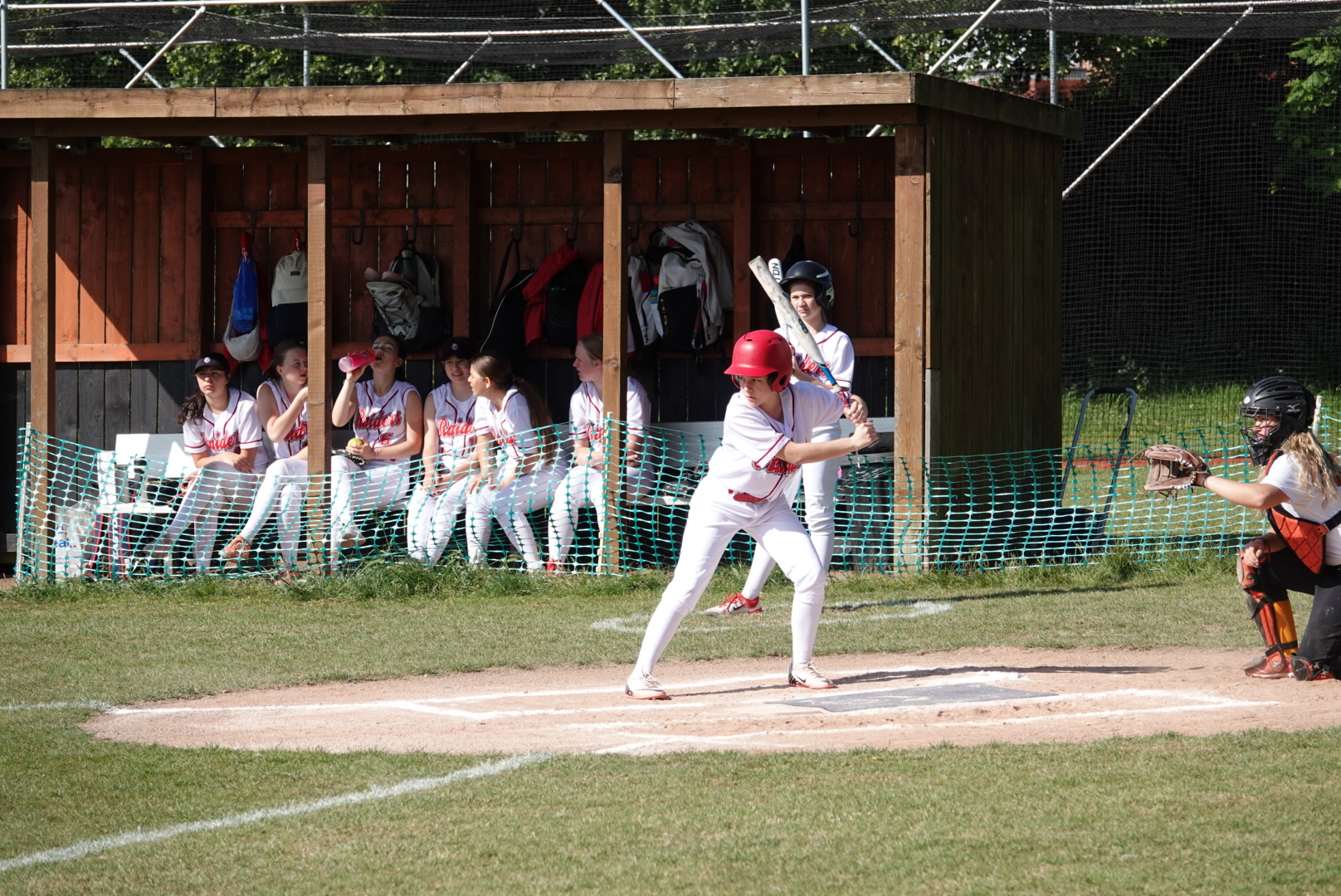 Dugout eyes on the pitch