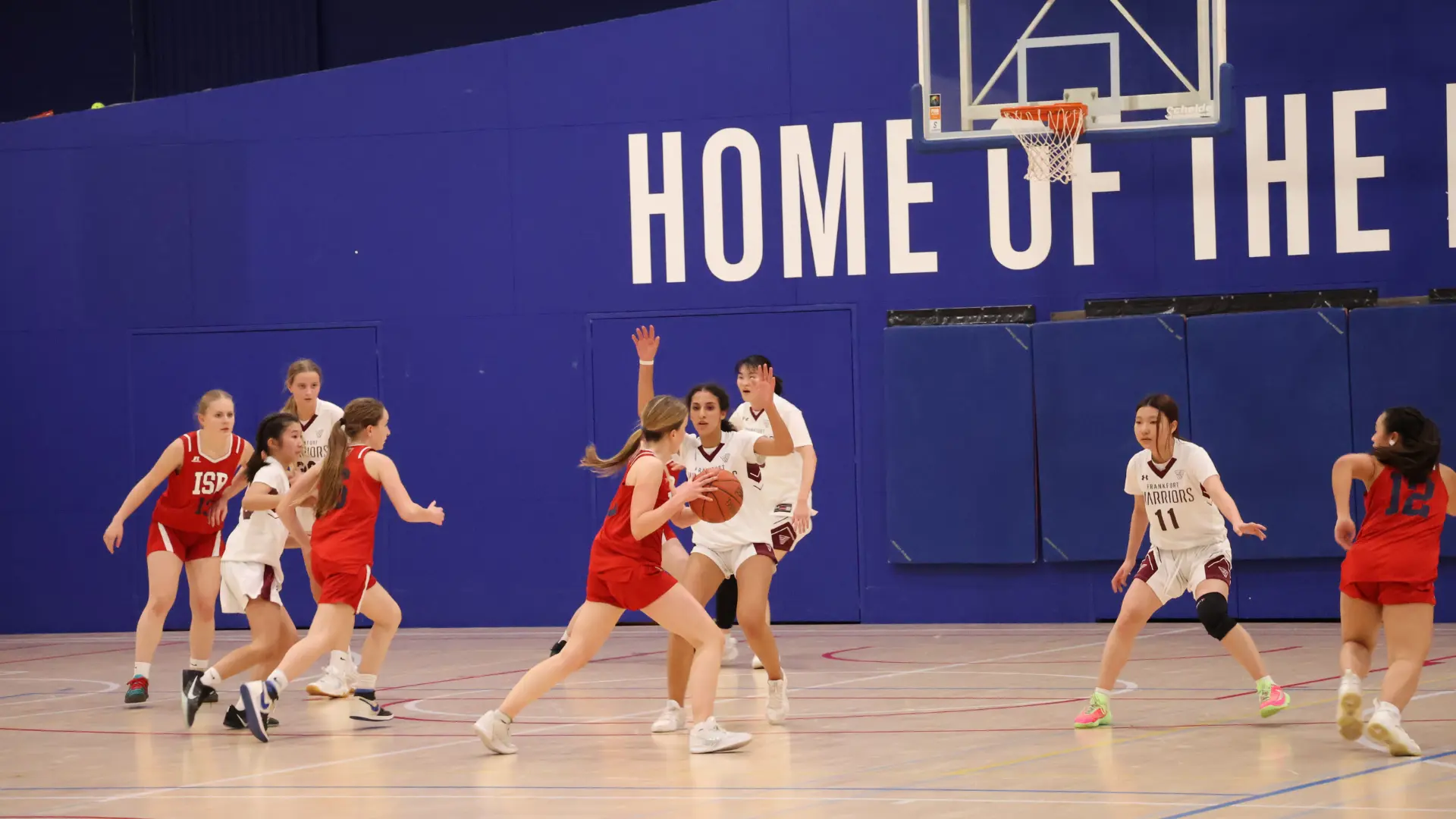 JV girls in the paint