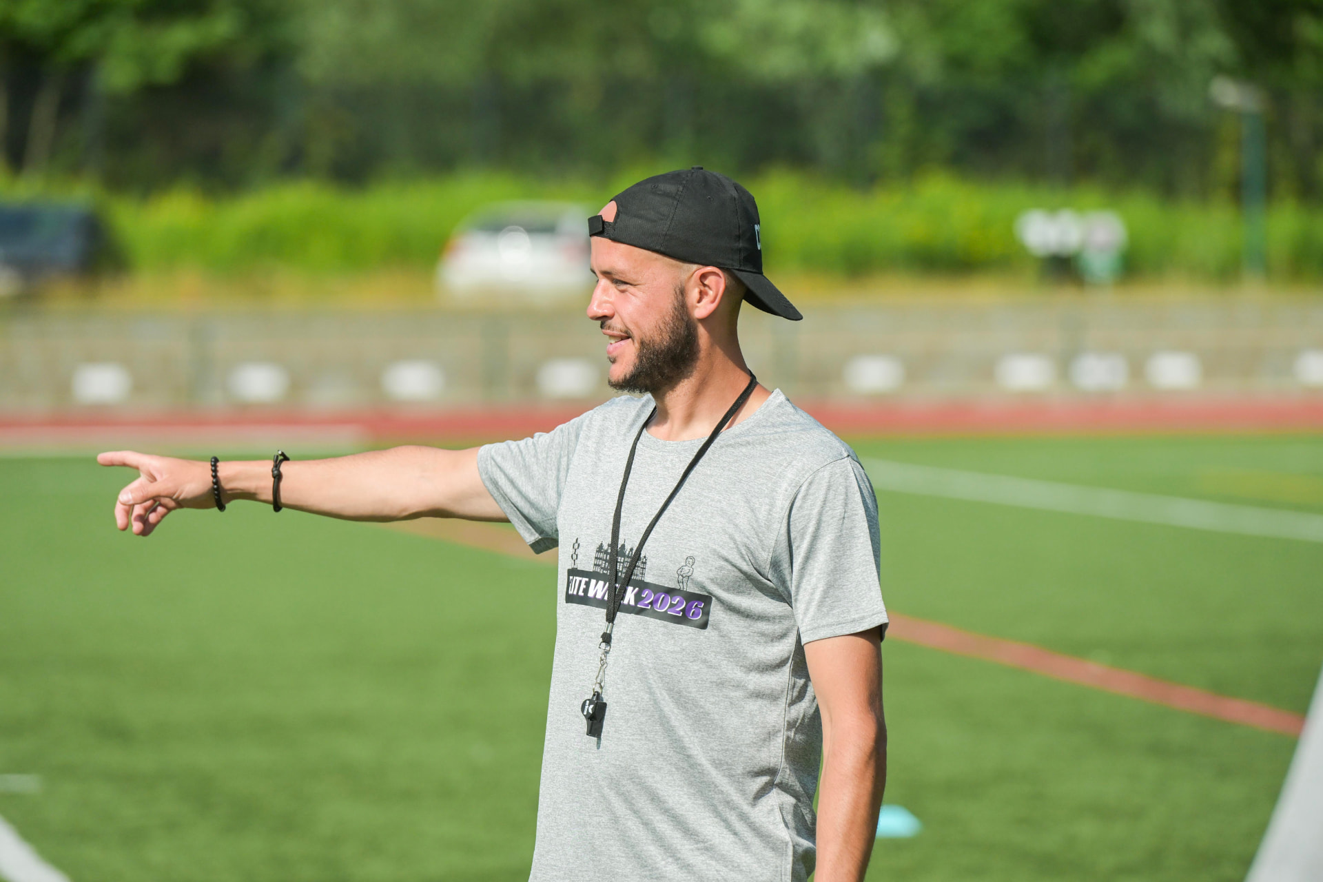 Coach setting the next drill