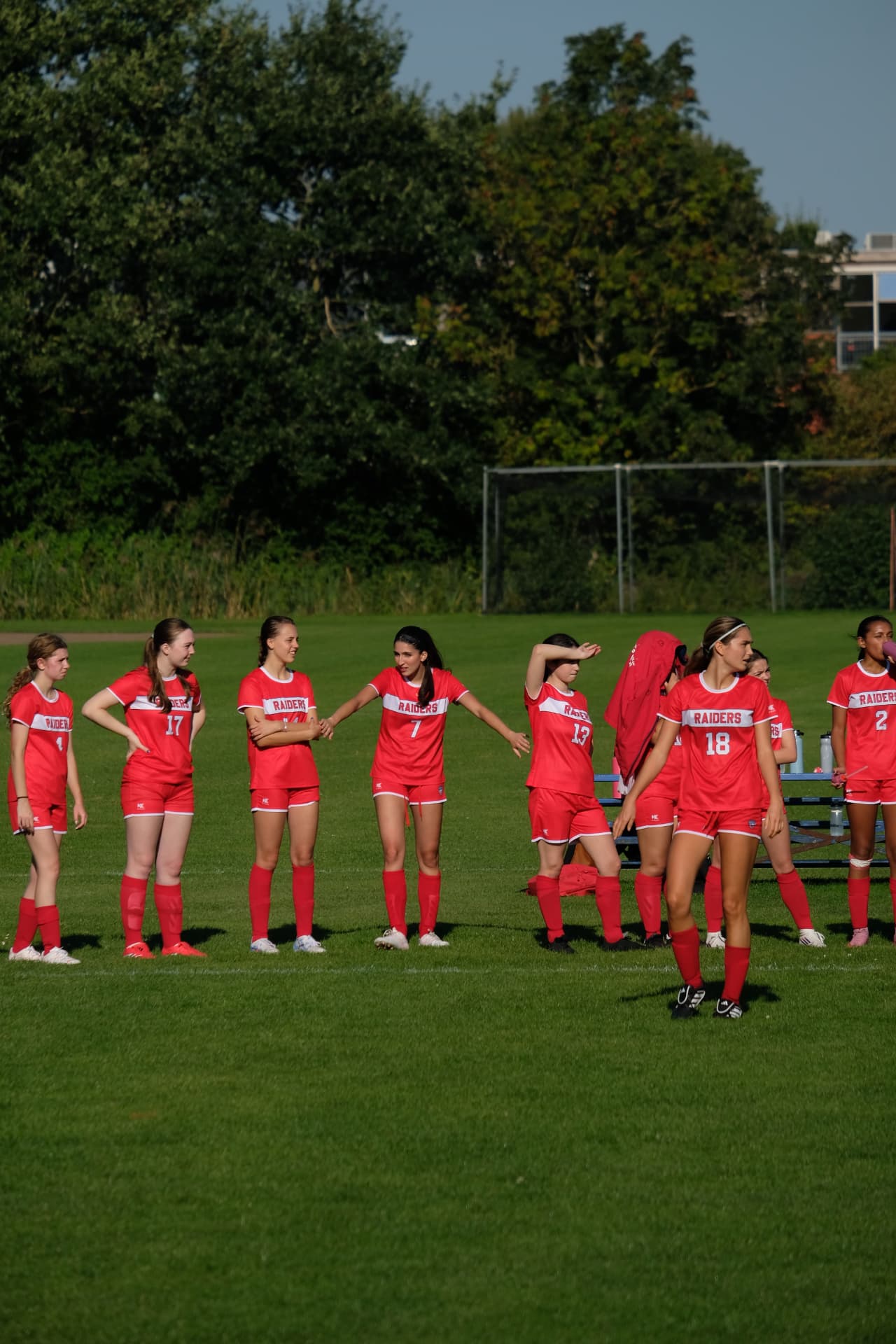 Varsity Girls Soccer action against ASH
