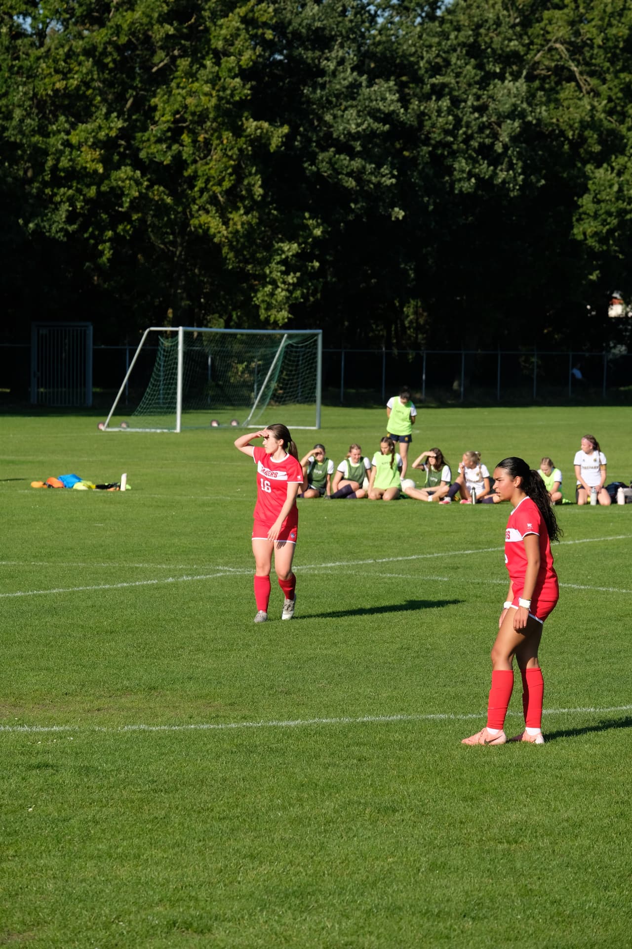 Varsity Girls Soccer action against ASH