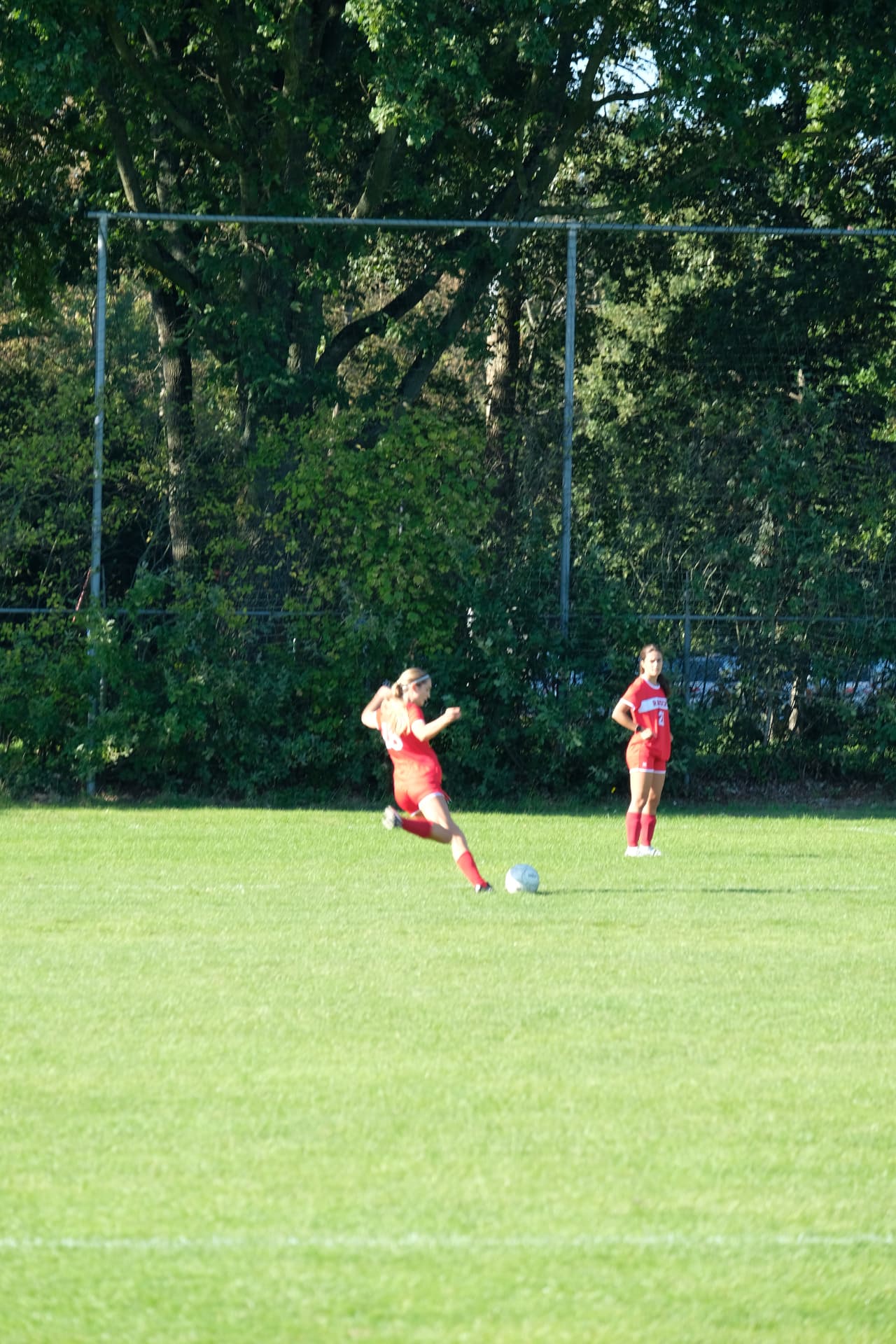 Varsity Girls Soccer action against ASH