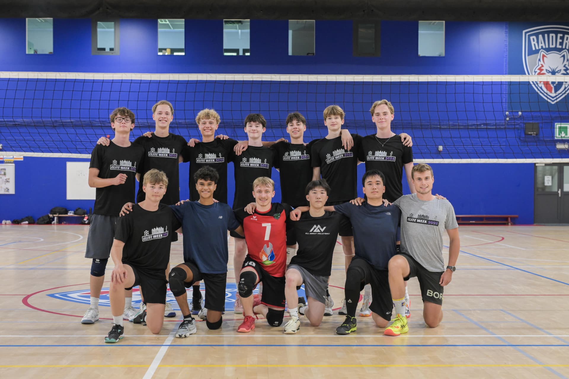 Boys volleyball squad photo