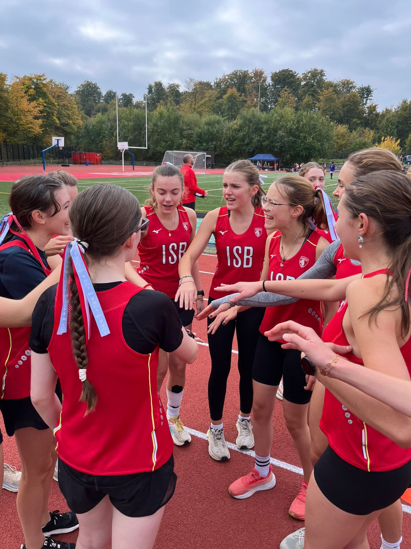Team huddle