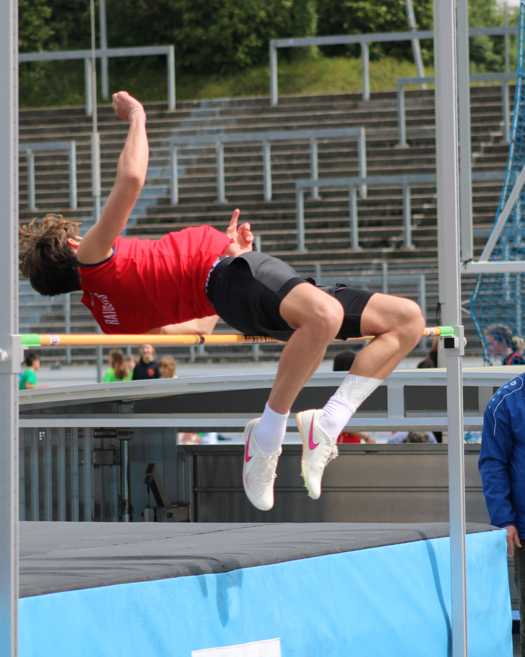 Clearing the high jump