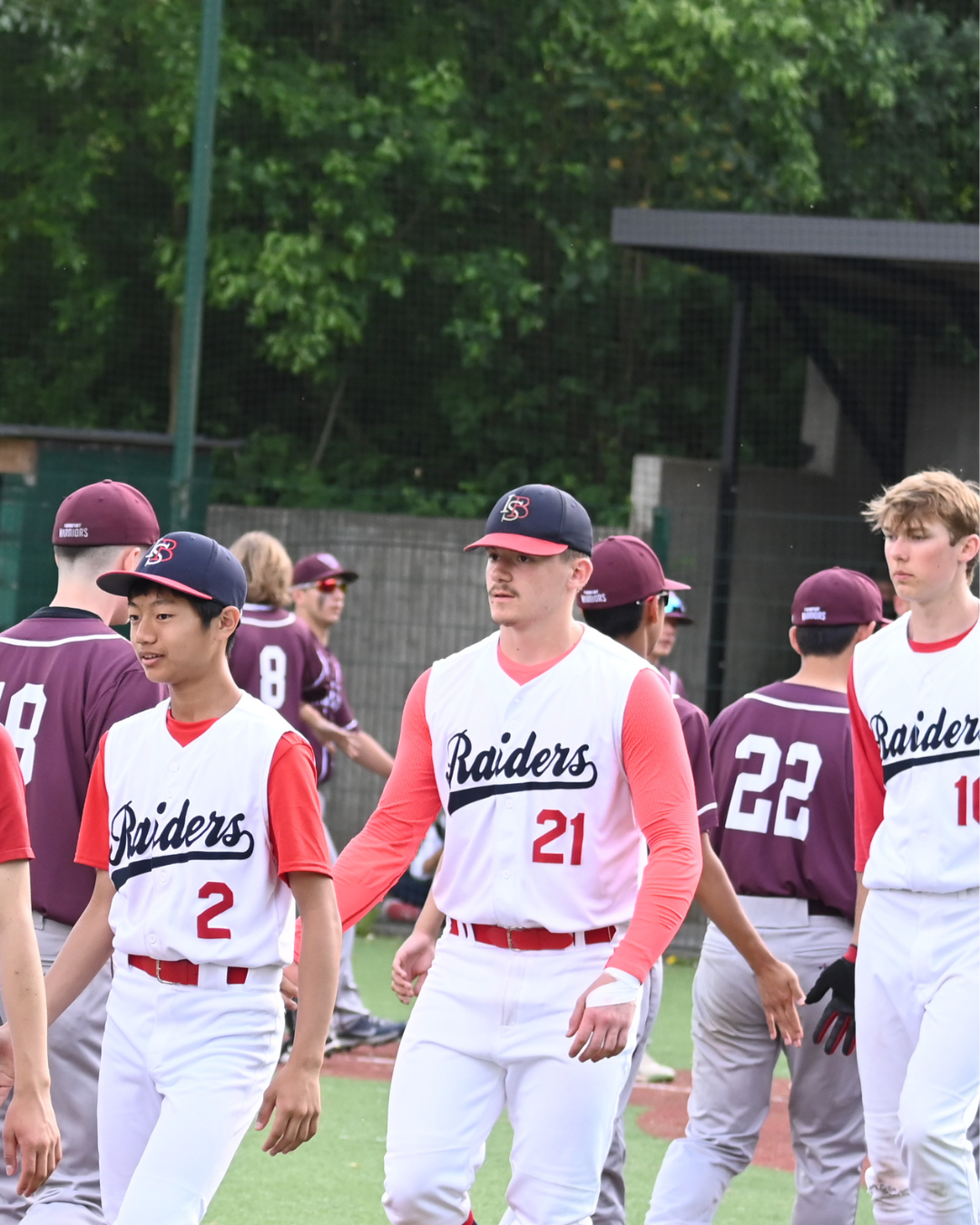 Handshakes after the game