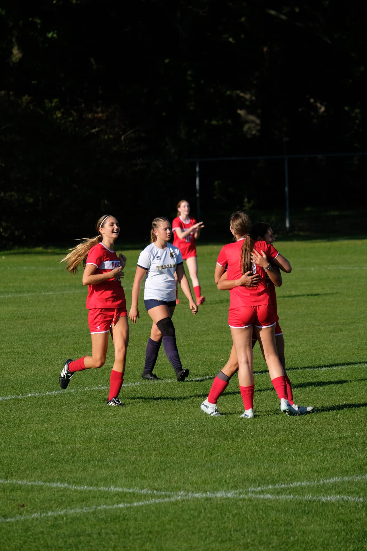 Varsity Girls Soccer action against ASH
