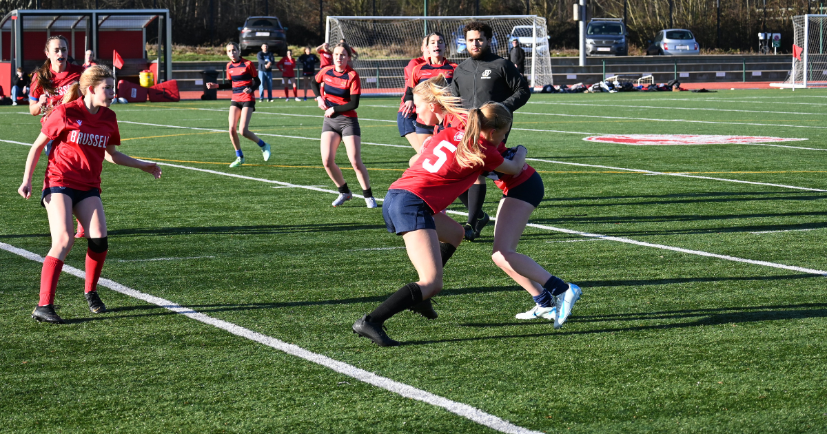 Girls tackle on the wing